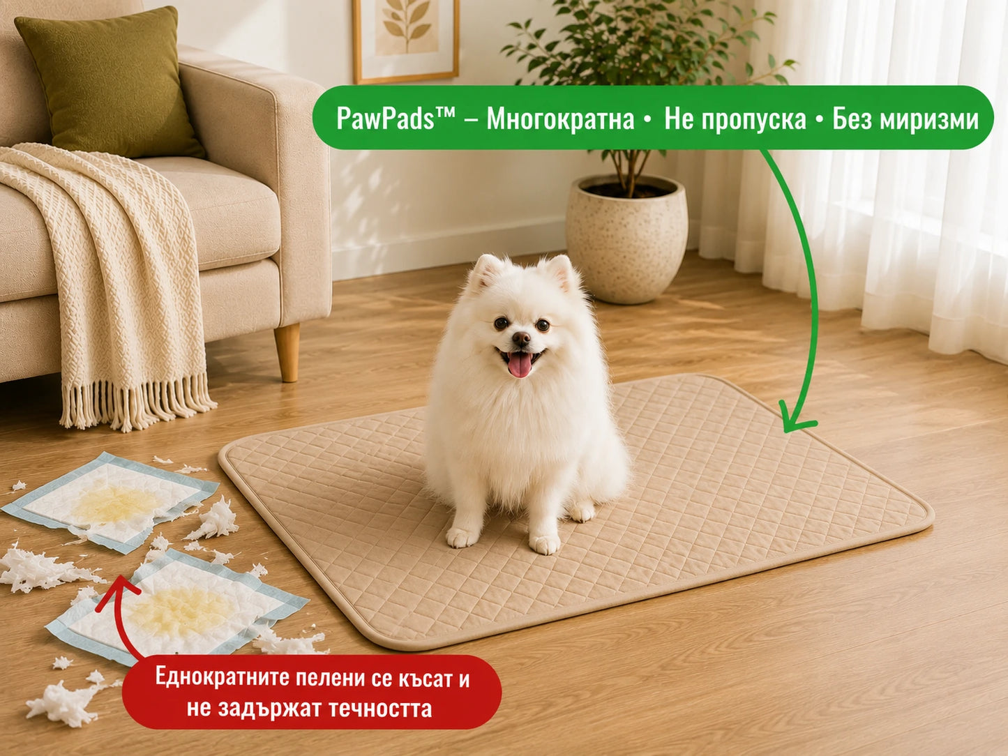 🐾 PawPads – Последната пелена която ще купиш